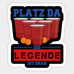 Beerpong Legende ist dran! Sticker